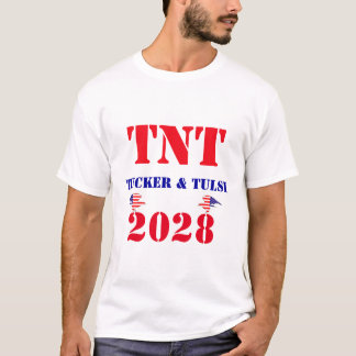 TNTキャンペーン タッカー&タルシ 2028 アメリカ大統領 Tシャツ