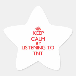 TNT保に対し聞て冷静に 星シール
