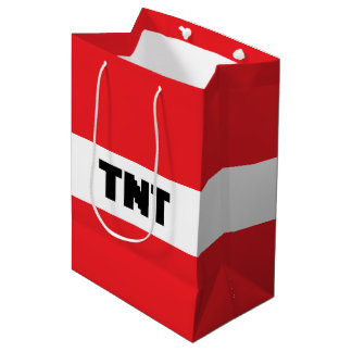 TNT抱き枕 – ゲーマーパーティー爆発 ミディアムペーパーバッグ