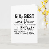 "To 最高の the" - Happy Father's Day Card おもしろい - カード (黄色い花)