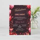 to a girl's night out on Valentine's Day 招待状 (スタンド正面)
