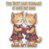 To A Mouse Orange Cats Reciting Burns シール (正面)