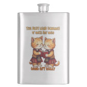 To A Mouse Orange Cats Reciting Burns フラスク (正面)