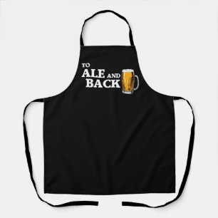 To Ale And Back – ビール愛好家引用文 エプロン