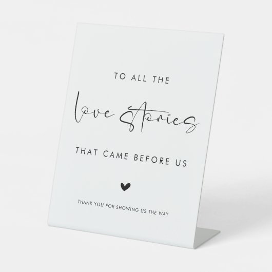 To All The Love Stories That Came Before Us 台座サイン (正面)