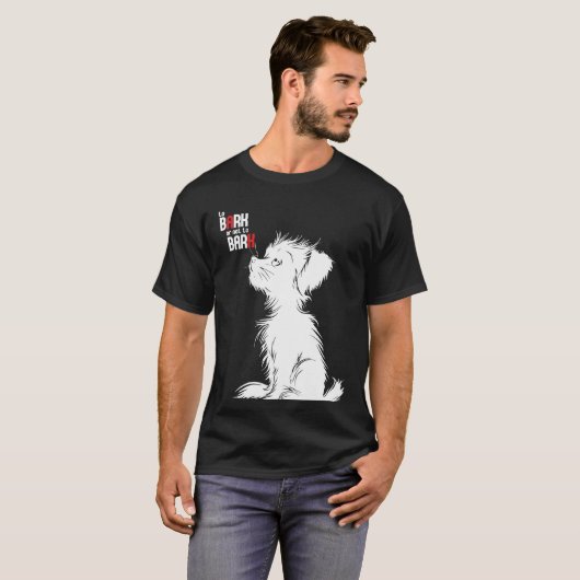 To Bark Or Not To Bark Tシャツ (正面フル)