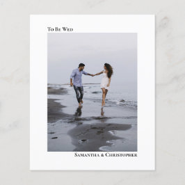 To Be 結婚シンプルWhite BUDGETの写真結婚招待状