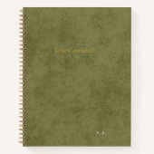 'To Be Continued' Personalized Green Notebook* ノートブック (正面)