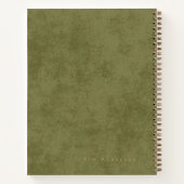 'To Be Continued' Personalized Green Notebook* ノートブック (裏面)