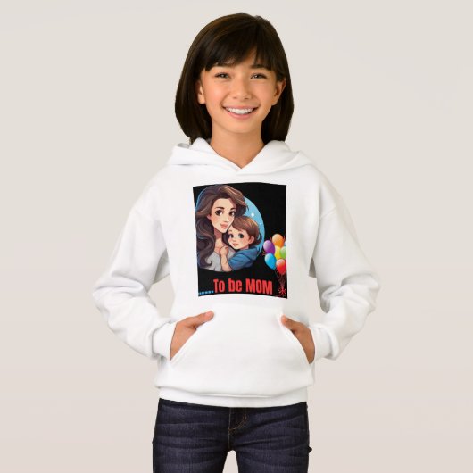 To be Mom customised premium classic Hoodies (正面フル)