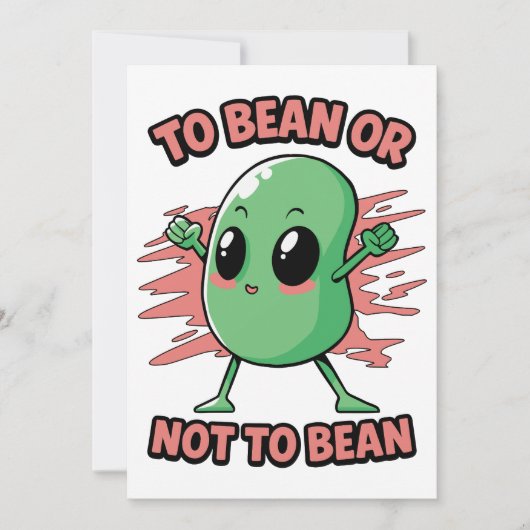 To bean or not to bean 招待状 (正面)
