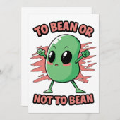 To bean or not to bean 招待状 (正面/裏面)