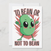 To bean or not to bean 招待状 (正面)