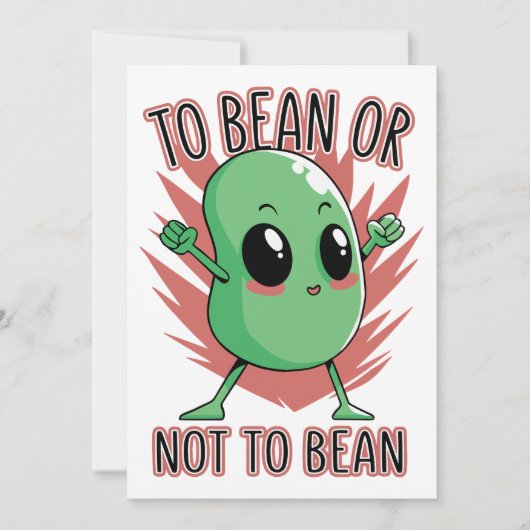 To bean or not to bean 招待状 (正面)