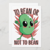 To bean or not to bean 招待状 (正面/裏面)