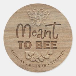 To Bee - Country 素朴 Wedding ラウンドシール