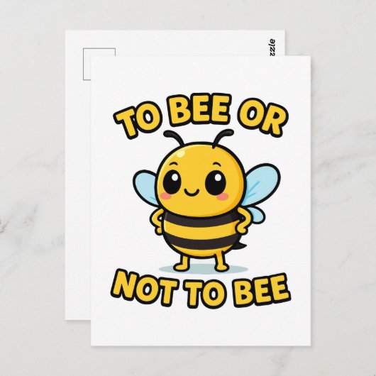 To bee or not to bee ポストカード (正面/裏面)