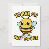 To bee or not to bee 招待状 (正面)