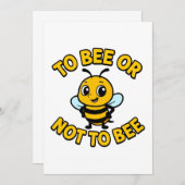 To bee or not to bee 招待状 (正面/裏面)