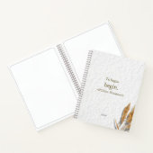 'To Begin, Begin ~ William Wordsworth' ノートブック (内部)