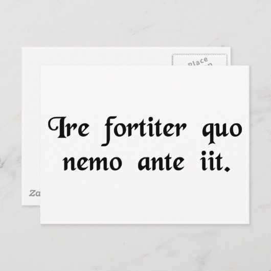 To boldly go where no man has gone before. ポストカード (正面/裏面)