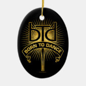 To Dance (生まれ金ゴールド)セラミックオーナメント セラミックオーナメント (正面)