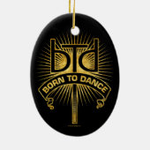 To Dance (生まれ金ゴールド)セラミックオーナメント セラミックオーナメント (裏面)