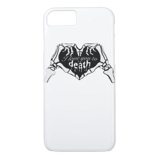 To Death – スケルトンハンドハート Case-Mate iPhoneケース (裏面)