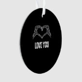 To Death – スケルトンハートハンドクラシック オーナメント (正面)