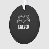 To Death – スケルトンハートハンドクラシック オーナメント (正面)