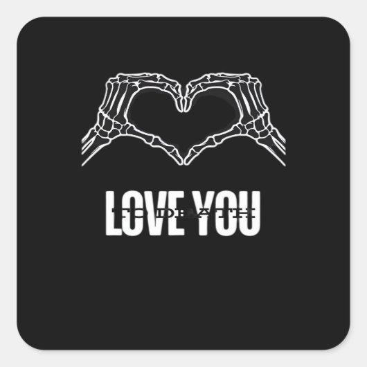 To Death – スケルトンハートハンドクラシック スクエアシール (正面)