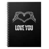 To Death – スケルトンハートハンドクラシック ノートブック (正面)