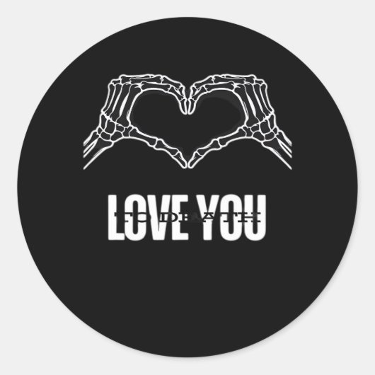 To Death – スケルトンハートハンドクラシック ラウンドシール (正面)