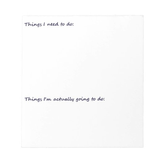 To Doおもしろいリスト ノートパッド (正面)