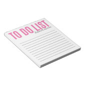 To Doはっきりしたリスパーソナライズされたト ノートパッド (アングル)
