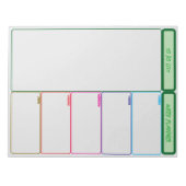 To Doリストとの週プランナー ノートパッド (正面)