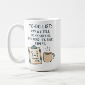 To-Doリストの面白いコーヒー好きマグカップ コーヒーマグカップ