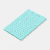 To DoリストカスタムのPost-it® Notes |アクア4x6 ポストイット (アングル)