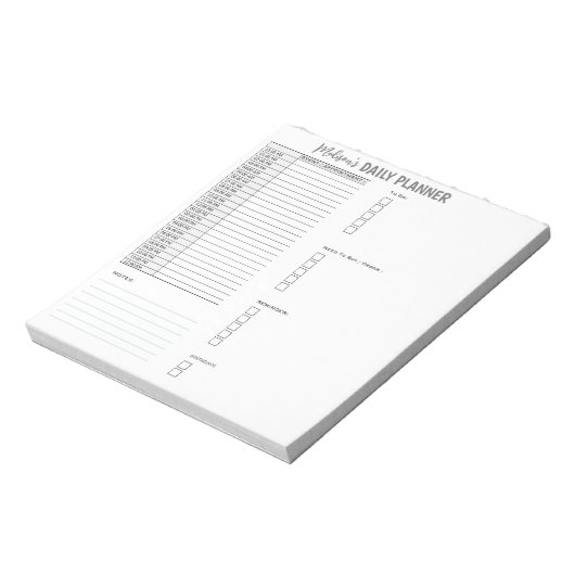 To Doリストパーソナライズされたオーガナイザーの毎日のプランナー ノートパッド (回転)