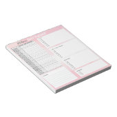 To Doリストパーソナライズされたオーガナイザーの毎日のプランナー ノートパッド (アングル)