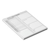 To Doリストパーソナライズされたオーガナイザーの毎日のプランナー ノートパッド (アングル)