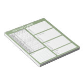 To Doリストパーソナライズされたオーガナイザーの毎日のプランナー ノートパッド (アングル)