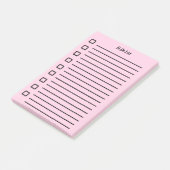 To Doリスト付箋ピンク2 ポストイット (アングル)