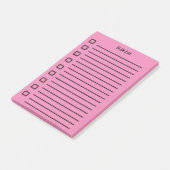 To Doリスト付箋ピンク2 ポストイット (アングル)