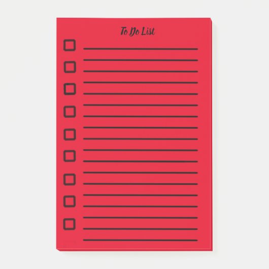 To Doリスト付箋赤2 ポストイット (正面)