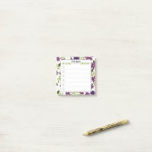 To-Doリスト付箋- Purple Garden ポストイット (デスク上)