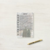 To Doリスト付箋Pinetrees & Mountainside ポストイット (デスク上)