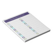 To-Doリスト – モダンカラフルデザイン ノートパッド (アングル)