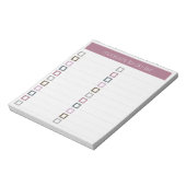 To-Doリスト – モダンカラフルデザイン ノートパッド (回転)