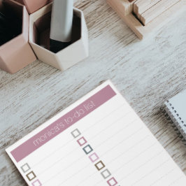 To-Doリスト – モダンカラフルデザイン ノートパッド